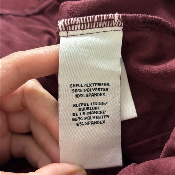 Bagatelle Sz Small Maroon Top Blouse Button Up Down Corset Style Sexy Balloon - Picture 4 of 13